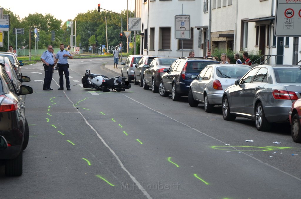 VU Alleinunfall Krad Koeln Kalk Buchforststr P24.JPG - Miklos Laubert